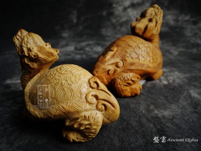 桃木龍龜 10cm (大) /  單隻