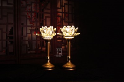 水晶蓮花燈(小)八吋