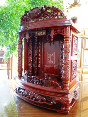 紫檀訂製雙柱-12吋